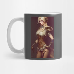 Blonde Steampunk Automaton Mug